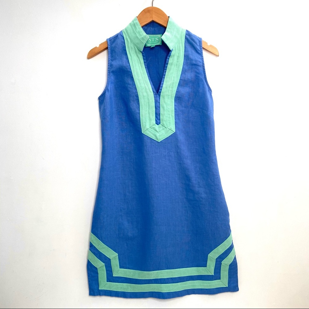 SAIL TO SABLE Classic Linen Tunic Dress